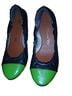 Matt Bernson Black Green Flats Size 7 - photo 1