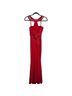 Jovani 100% Polyester Solid Red Silver Cocktail Dress Size 2 - photo 2