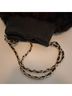 Paolo Masi 100% Leather Black Brown Shoulder Bag One size - photo 4