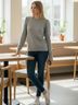 a...love story Gray Casual Sweaters Size M - photo 5