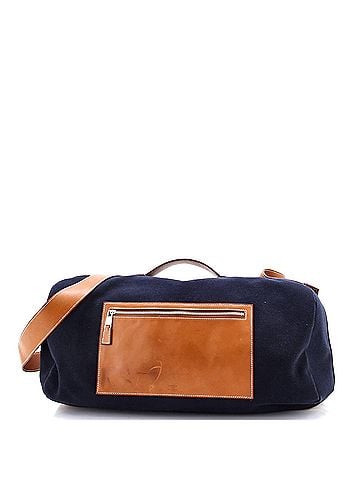 Hermès Odyssee Terre Duffle Bag Canvas with Leather (view 1)