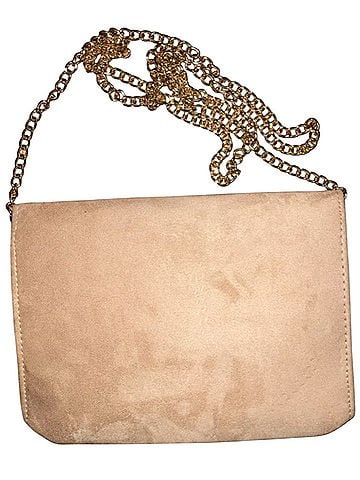 Unlabeled Ixebella Blush Pink Suede Clutch or Shoulder Strap Purse Leather Clutch (view 2)