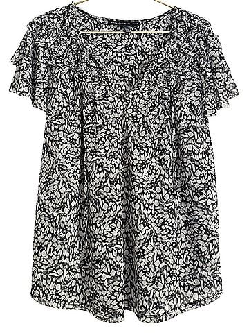 White House Black Market Butterfly  Short Sleeve Blouse (view 2)