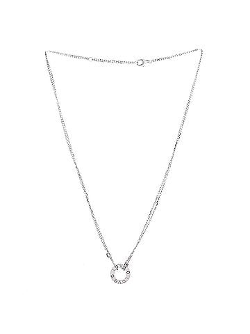 Cartier 2 Diamonds Love Pendant Necklace 18K White Gold with Diamonds (view 2)