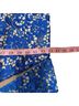 Three Floor 100% Polyester 100% Viscose Blue Tan Cocktail Dress Size 8 - photo 8