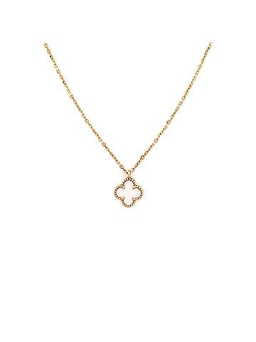 Van Cleef & Arpels Sweet Alhambra Pendant Necklace 18K Yellow Gold and Mother of Pearl (view 1)
