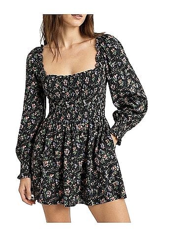 Hill House Athena Nap Dress Floral Mini Casual Dress (view 1)