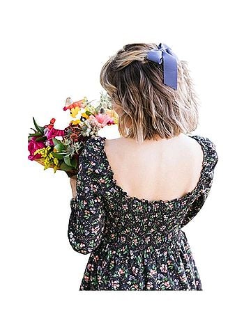 Hill House Athena Nap Dress Floral Mini Casual Dress (view 2)