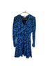 Equipment Floral Blue Black Pink Cocktail Dress Size S - photo 1