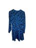 Equipment Floral Blue Black Pink Cocktail Dress Size S - photo 2