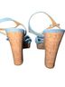 LC Lauren Conrad Blue Tan Heels Size 8 - photo 2