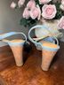 LC Lauren Conrad Blue Tan Heels Size 8 - photo 6