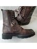 Seven7 100% Synthetic Brown Boots Size 10 - photo 8