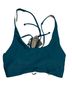 Zaful Teal Swimsuit Top Size 8 - photo 1