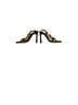 Label Black Gold Heels Size 7 1/2 - photo 1