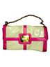 Merona Multi Color Pink White Leather Clutch One size - photo 1