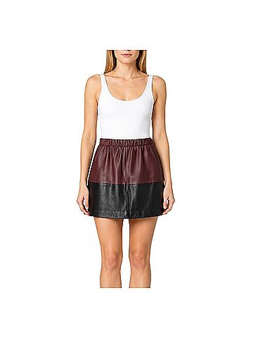 Vince. Lamb Leather Leather Skirt (view 1)