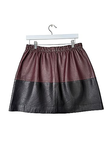 Vince. Lamb Leather Leather Skirt (view 2)