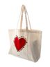 Sézane 100% Cotton Print Multi Color Tan Tote One size - photo 2