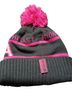 Robin Ruth Pink Gray White Beanie One size - photo 2