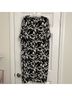 Escada Floral Black White Cocktail Dress Size XL - photo 5