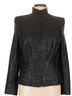 AKRIS 74% Wool 26% Polyester 100% Silk Black Jacket Size 12 - photo 1