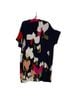 Escada Floral Blue Red Cocktail Dress Size XL - photo 3