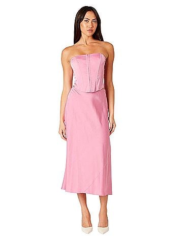 REVOLVE NIA Los Angeles Strapless Corset and Skirt Cocktail Dress (view 1)