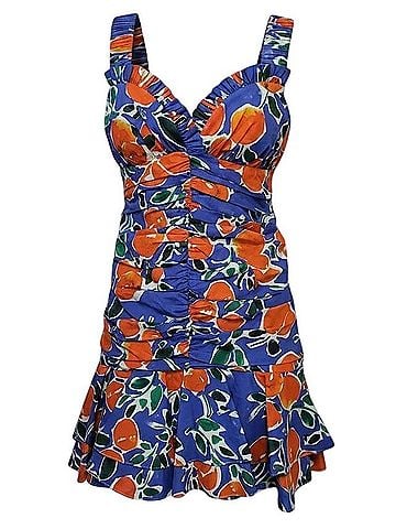 Jonathan Simkhai Havana Ruched Ruffle Mini Cocktail Dress (view 1)
