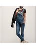 Free People Blue Overalls Size 26 waist - photo 10