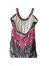 Tea/F Print Silver Purple Halter Top Size M - photo 2