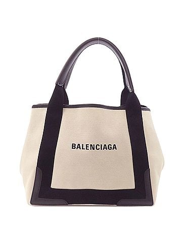 Balenciaga Balenciaga 339933 Navy Cabas Handbag Canvas Women's BALENCIAGA (view 1)