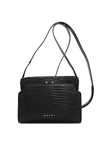 MARNI Marni Trunk Reverse Embossed Leather Shoulder Bag for Women (view 1)