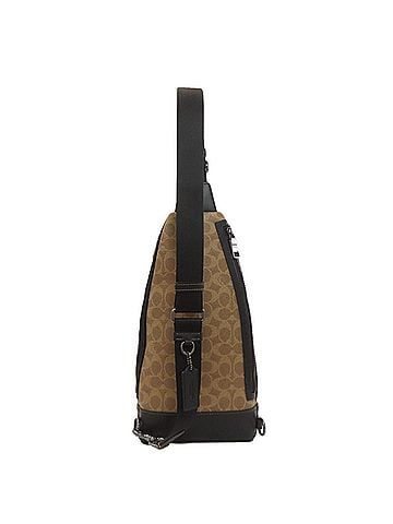 Coach Coach CY801 Dominique Sling Pack Signature Body Bag PVC/Leather Women's (view 2)