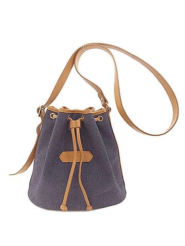 Longchamp Longchamp drawstring shoulder bag, denim, for women. (view 1)