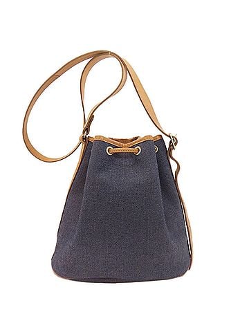 Longchamp Longchamp drawstring shoulder bag, denim, for women. (view 2)