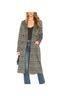 Michael Stars 77% Polyester 20% Rayon 3% Spandex 100% Cotton Plaid Gray Coat Size XS - photo 1