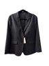 Uniqlo Stripes Gray White Blazer Size XXL - photo 1