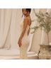 Meshki Solid White Ivory Casual Dress Size M - photo 4