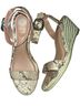 Vince Camuto Snake Print Tan Pink Sandals Size 8 1/2 - photo 1