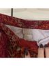Sigrid Olsen Print Orange Burgundy Casual Pants Size 10 - photo 3