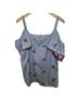 grand & greene 100% Polyester Stripes Blue White Tank Top Size L - photo 1