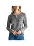 Neiman Marcus 100% Cashmere Animal Print Gray Cashmere Pullover Sweater Size M - photo 1
