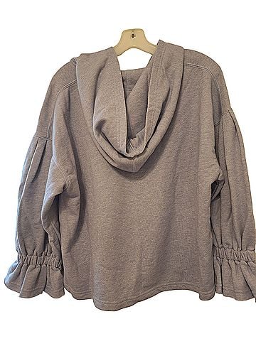 Something Navy Sophia Lace-Up Hoodie Sweater Vest (view 2)