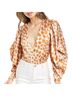 PatBO 100% Silk Print Orange White Jumpsuit Size M - photo 1