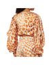 PatBO 100% Silk Print Orange White Jumpsuit Size M - photo 2