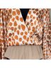 PatBO 100% Silk Print Orange White Jumpsuit Size M - photo 6