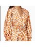 PatBO 100% Silk Print Orange White Jumpsuit Size M - photo 4