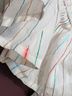 French Connection Stripes Multi Color White Short Sleeve Blouse Size 4 - photo 4