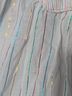 French Connection Stripes Multi Color White Short Sleeve Blouse Size 4 - photo 5